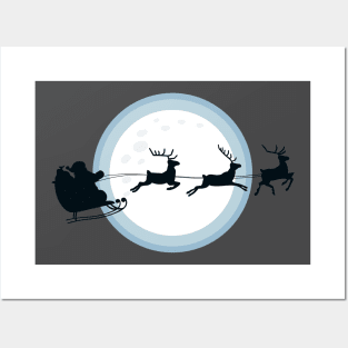 Santas Reindeer Posters and Art